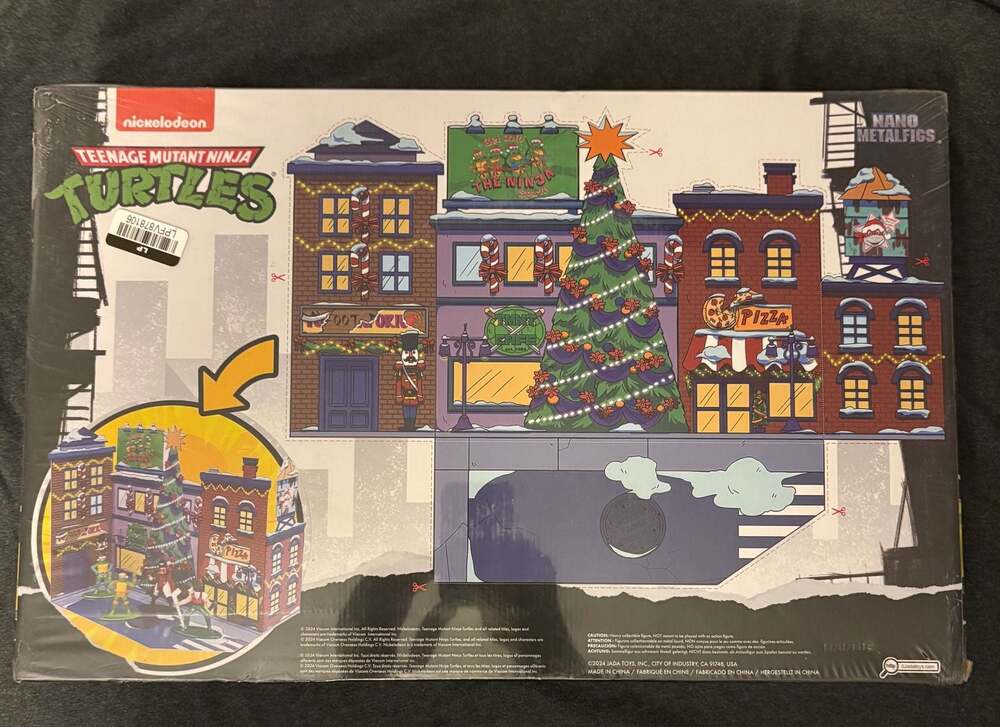Teenage Mutant Ninja Turtles 2024 Nano Metalfigs Advent Calendar 24 Die-Cast Fig